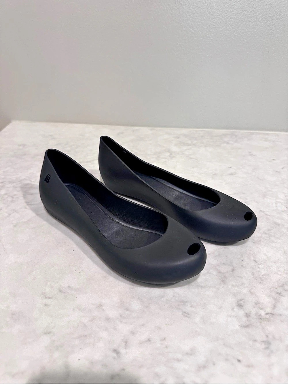 Melissa Ultragirl Black Jelly Flats US size 6 womens